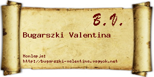 Bugarszki Valentina névjegykártya